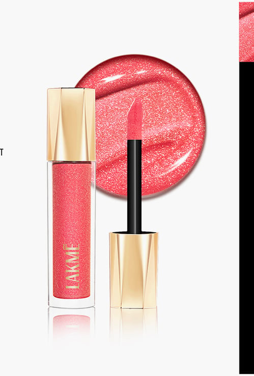 LAKME Glitterati Lip Glaze  - 204 Frosted Rose - 5ml