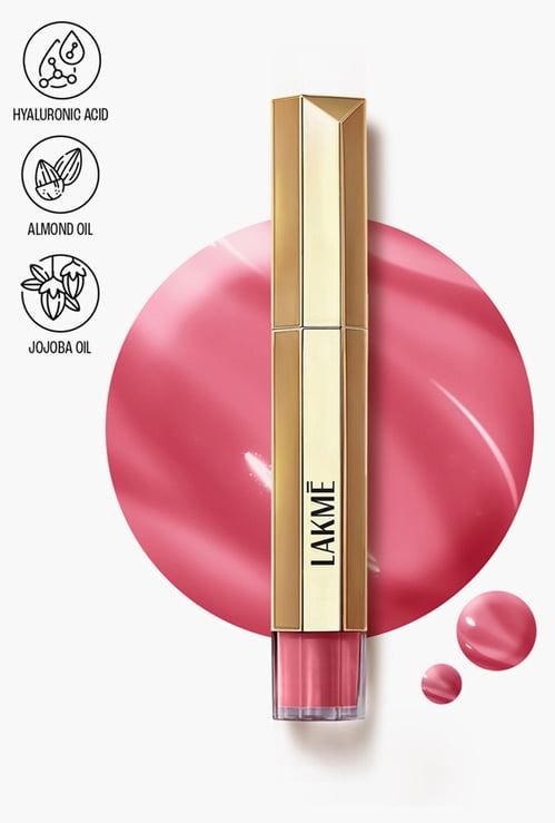 LAKME 9 to 5 Overtime Shine Tinted Lip Oil - Frosted Pink - 5.3ml