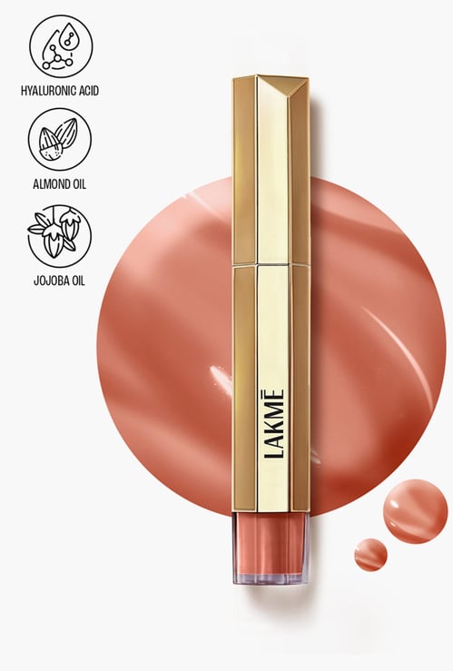 LAKME 9 to 5 Overtime Shine Tinted Lip Oil - Everyday Nude - 5.3ml