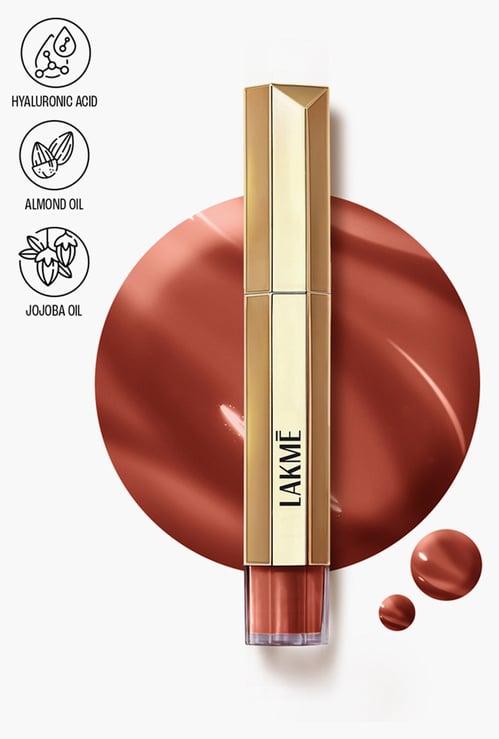 LAKME 9 to 5 Overtime Shine Tinted Lip Oil - Cocoa Truffle - 5.3 ml