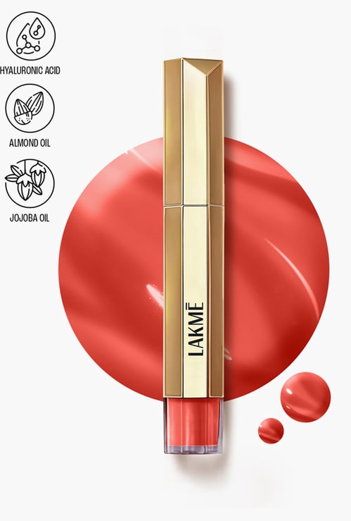 LAKME 9 to 5 Overtime Shine Tinted Lip Oil - Brick Rouge - 5.3ml