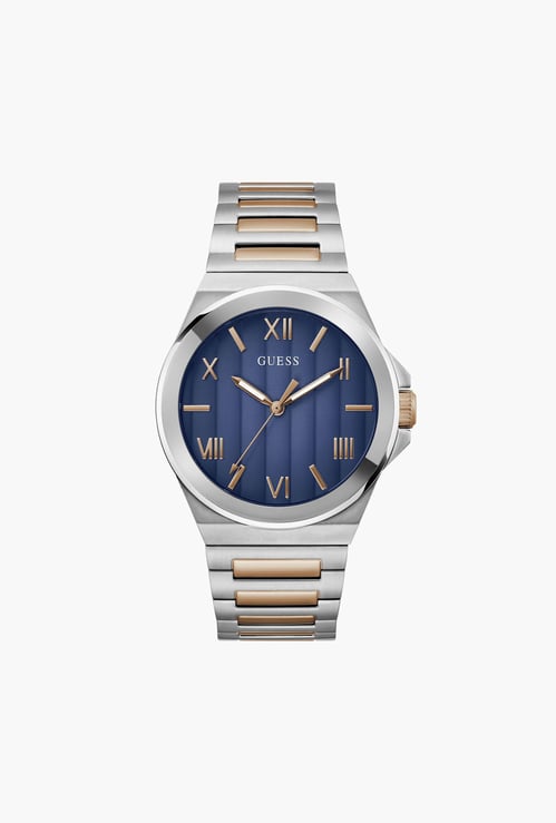 GUESS Vinyl Stainless Steel Strap Analog Watch - GW0789G4