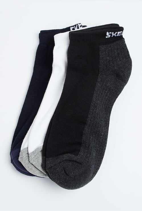 SKECHERS Colourblocked Ankle Length Sock - Pack of 3