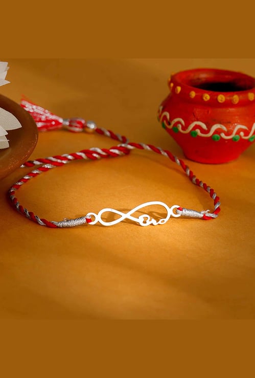 GIVA Sterling Silver Infinity Rakhi Gift Set