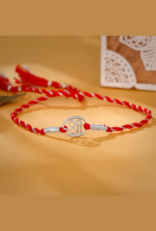 GIVA Sterling Silver Shree Rakhi Gift Set