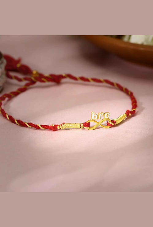 GIVA Sterling Silver Infinity Bro Rakhi Gift Set
