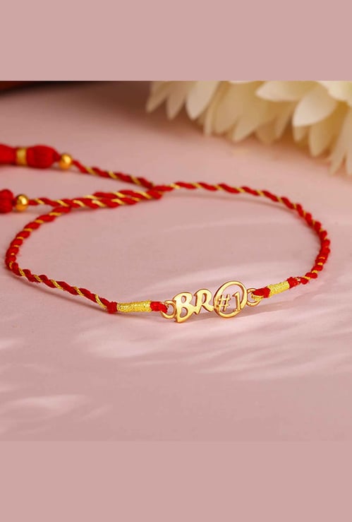 GIVA Sterling Silver Bro No. 1 Rakhi Gift Set