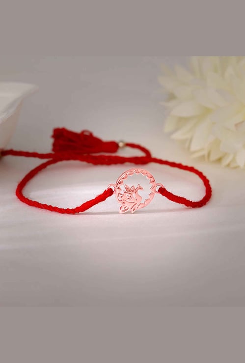 GIVA Sterling Silver Swan Rakhi Gift Set