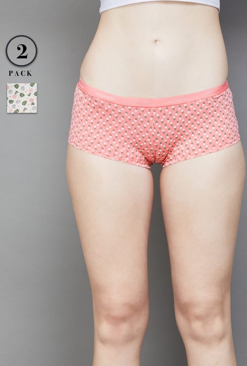 AMANTE Assorted Boyshorts Panties - Pack of 2