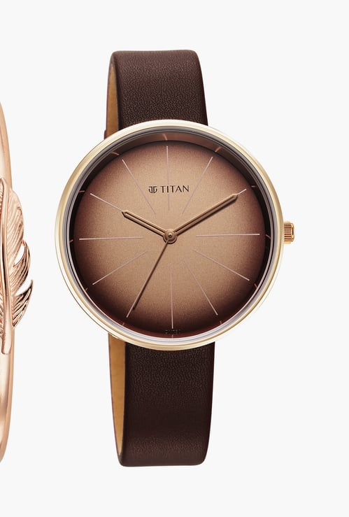 TITAN Stackables Women Analog Watch with Bracelet - 2718WL01F