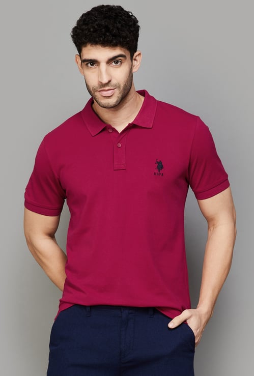 US POLO ASSN Solid Polo T-shirt