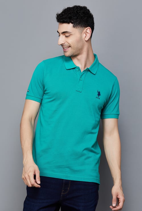 US POLO ASSN Solid Polo T-shirt
