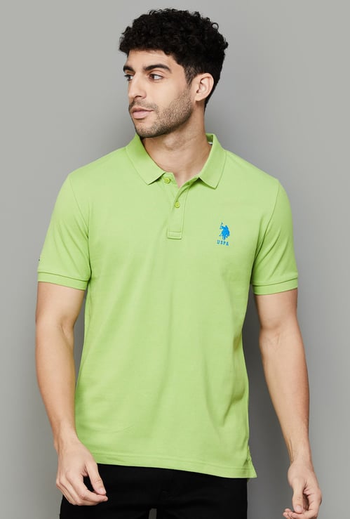 US POLO ASSN Solid Polo T-shirt