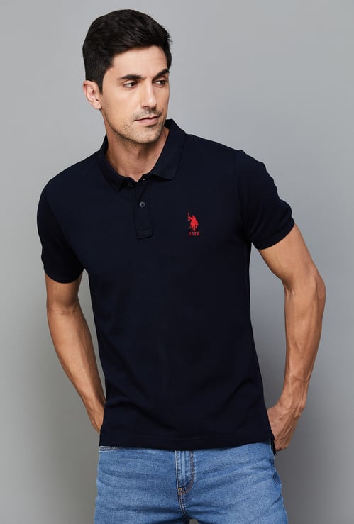 US POLO ASSN Solid Polo T-shirt