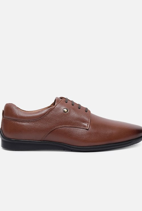 LOUIS PHILIPPE Solid Derby Shoes