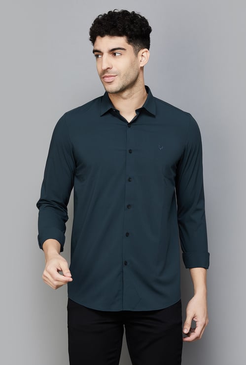 ALLEN SOLLY Solid Slim Fit Shirt