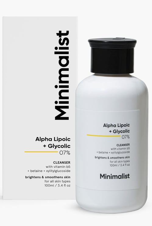 MINIMALIST 7-Percent ALA & AHA Brightening Face Wash - 100ml