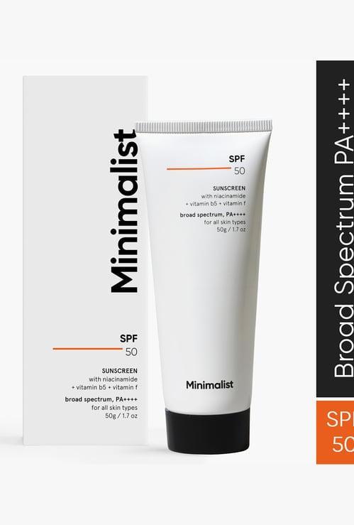 MINIMALIST SPF 50 PA ++++ Sunscreen - 50g