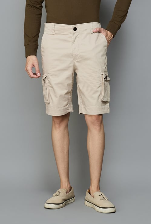 FAHRENHEIT Solid Cargo Shorts