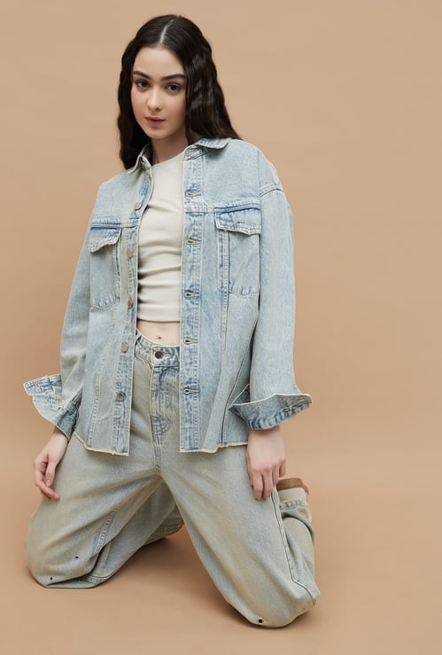 GINGER Washed Denim Shirt