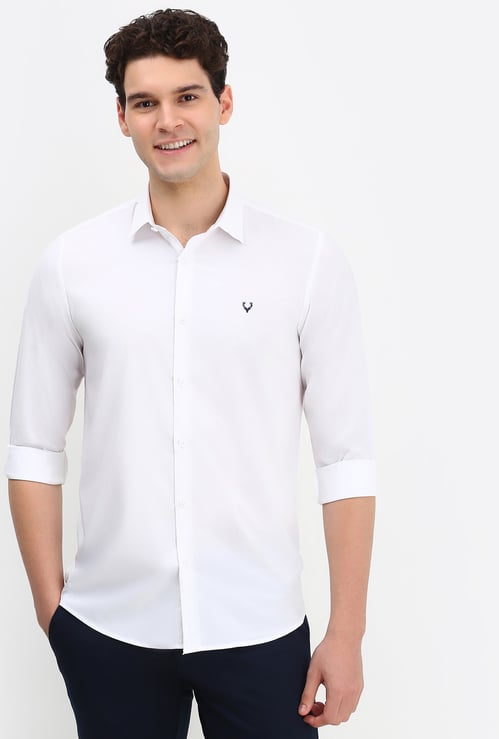 ALLEN SOLLY Solid Slim Fit Shirt