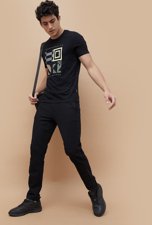 FAME FOREVER Solid Slim Fit Track Pants