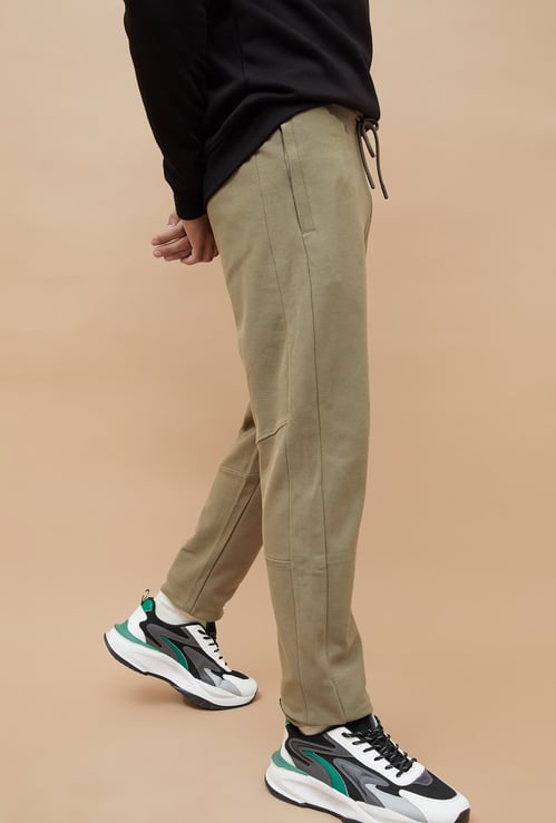 FAME FOREVER Solid Slim Fit Track Pants