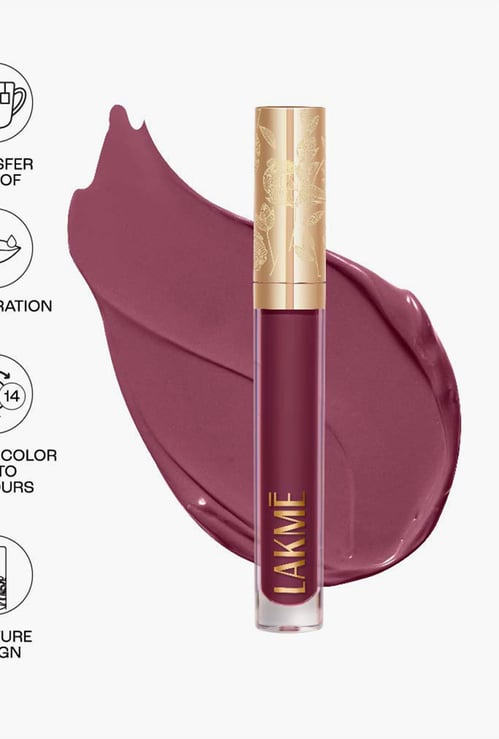 LAKME Rouge Bloom Matte Lip Liquid - 304 Power Petel - 3.5ml