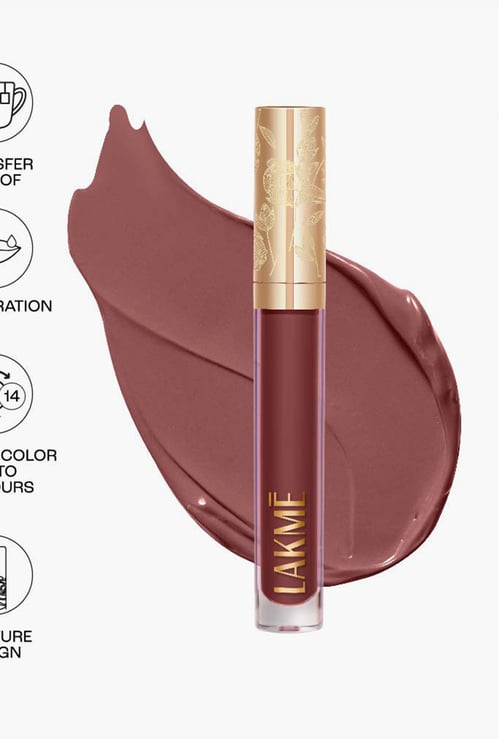 LAKME Rouge Bloom Matte Lip Liquid - 305 Cinnamon Sensation - 3.5ml
