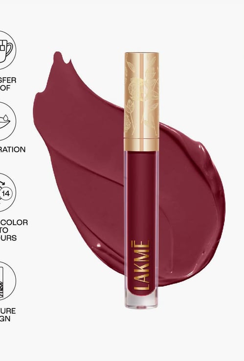 LAKME Rouge Bloom Matte Lip Liquid - 306 Amber Aura - 3.5ml