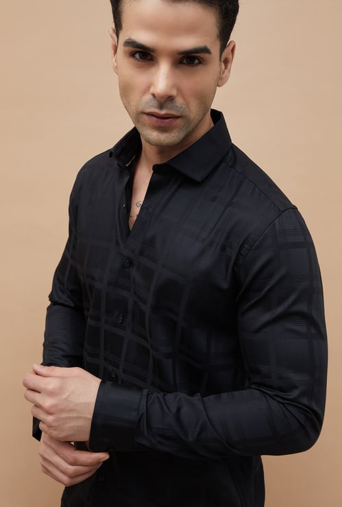 CODE Checked Slim Fit Formal Shirt