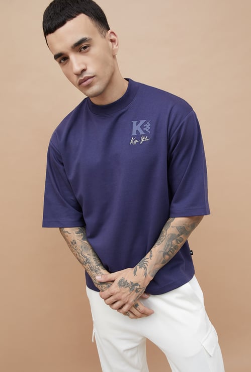 KAPPA Solid Mock Neck T-shirt