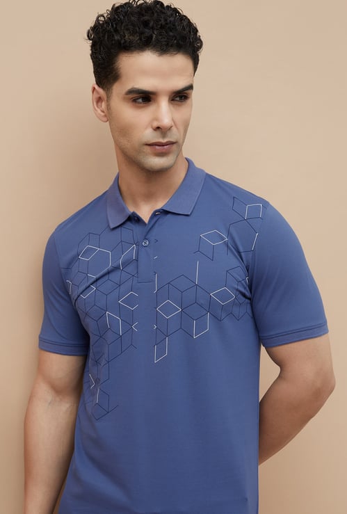 CODE Printed Polo T-shirt