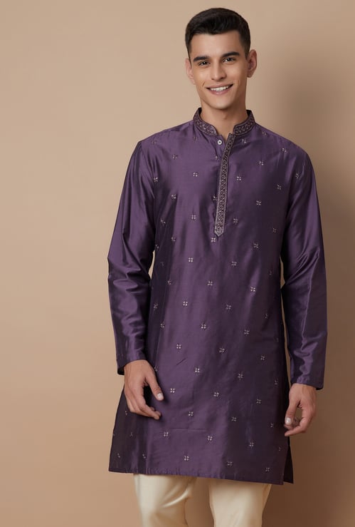 MELANGE Embroidered Regular Fit Kurta