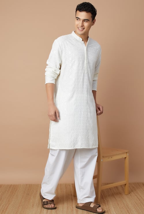 MELANGE Embroidered Straight Kurta