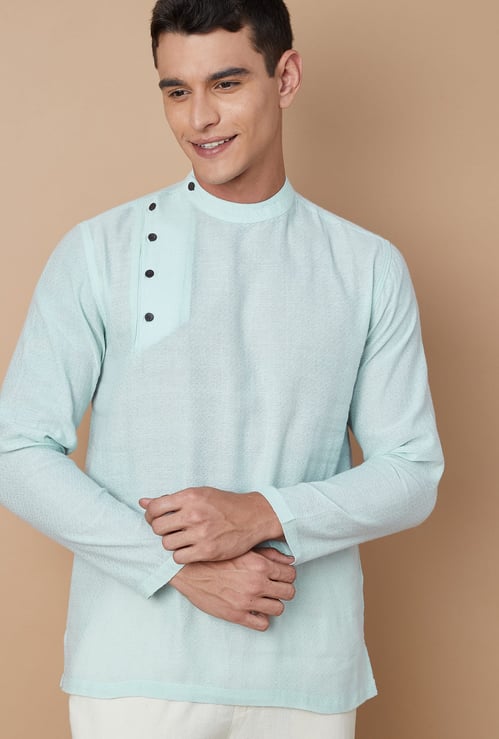 MELANGE Self Design Short Kurta