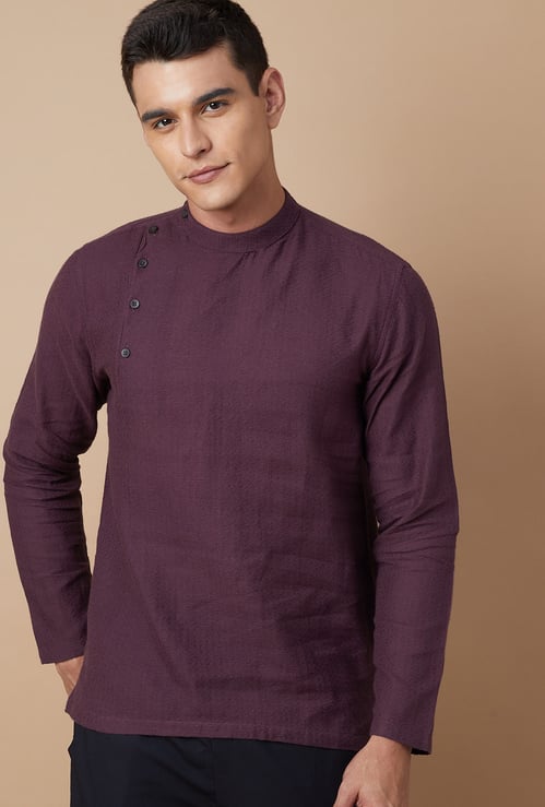 MELANGE Self Design Short Kurta