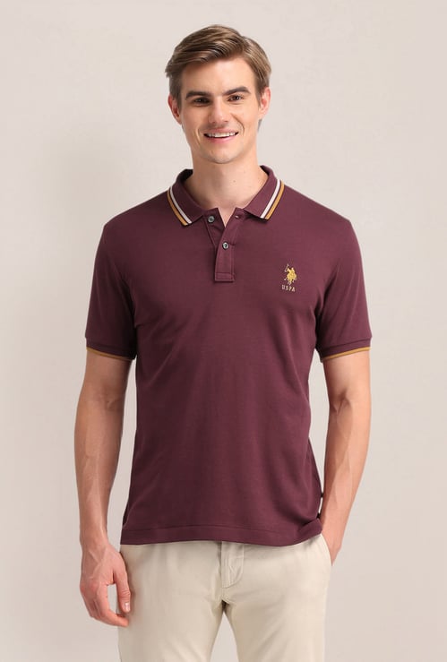US POLO ASSN Solid Polo T-shirt