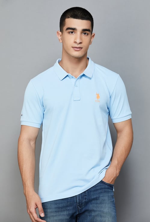 US POLO ASSN Solid Polo T-shirt