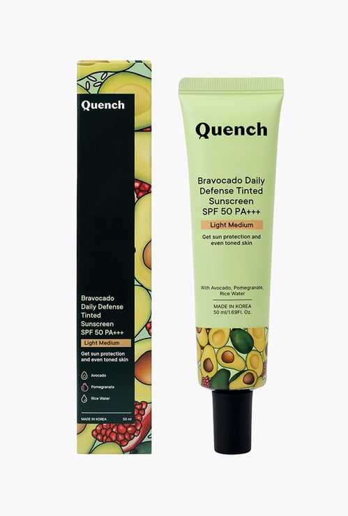 QUENCH Bravocado Daily Defense Tinted sunscreen SPF 50 PA+++ - 50ml