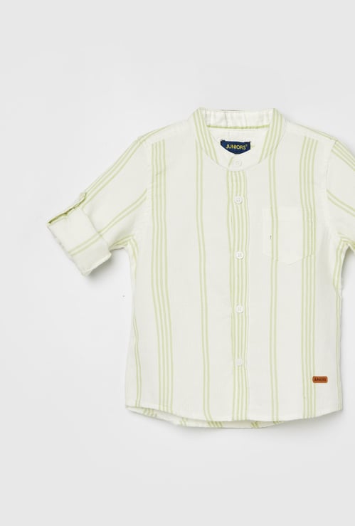 JUNIORS Boys Striped Regular Fit Shirt