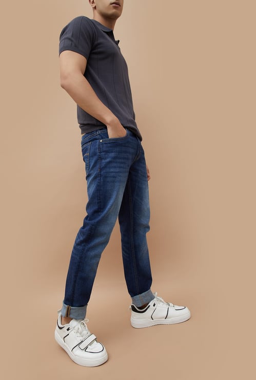 FORCA Washed Slim Tapered Jeans