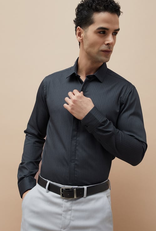 CODE Striped Slim Fit Formal Shirt