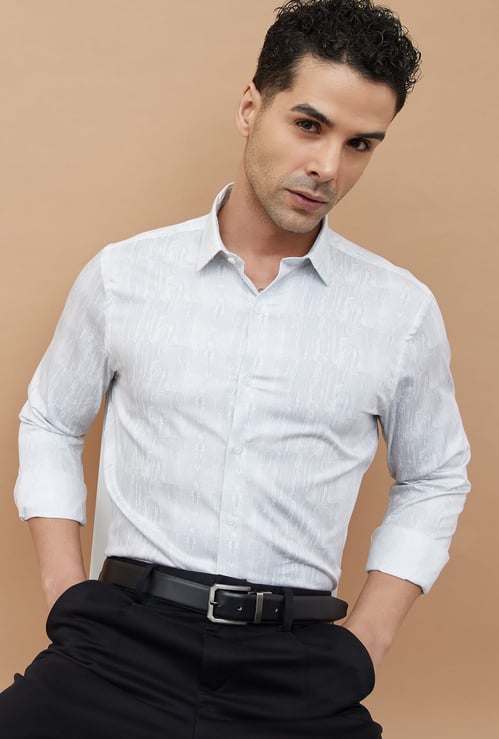CODE Printed Slim Fit Formal Shirt