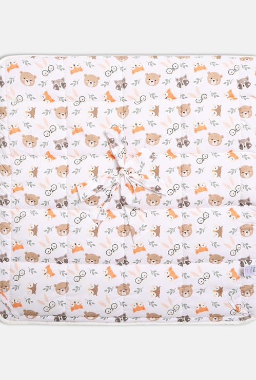 FS MINI KLUB Girls Printed Hooded Wrap Blanket