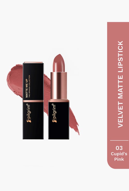 PILGRIM Velvet Matte Lipstick - Cupids Pink - 4.2g