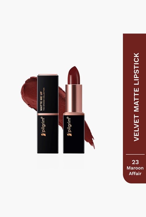 PILGRIM Matte Me Up The Spanish Collection Bullet Lipstick - Maroon Affair - 4.2gm