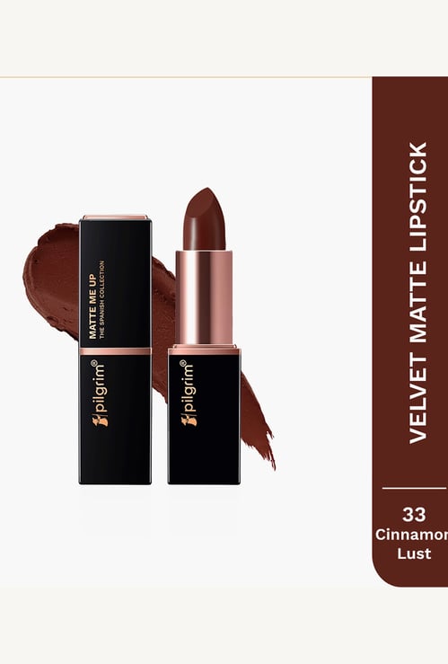 PILGRIM Matte Me Up The Spanish Collection Bullet Lipstick- Cinnamon Lust - 4.2gm