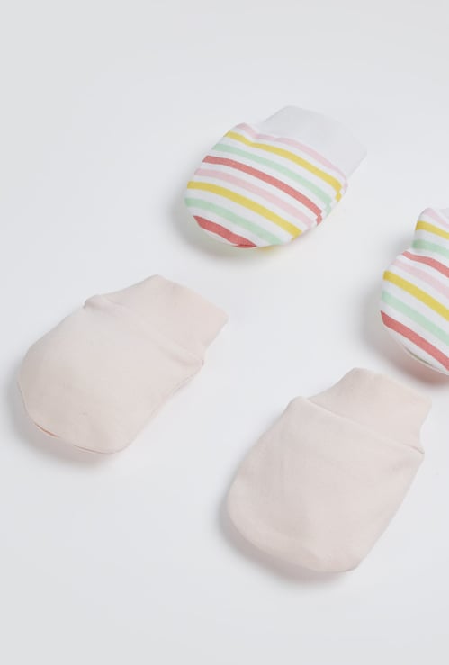 JUNIOR BABY Girls Assorted Mittens - Pack of 2