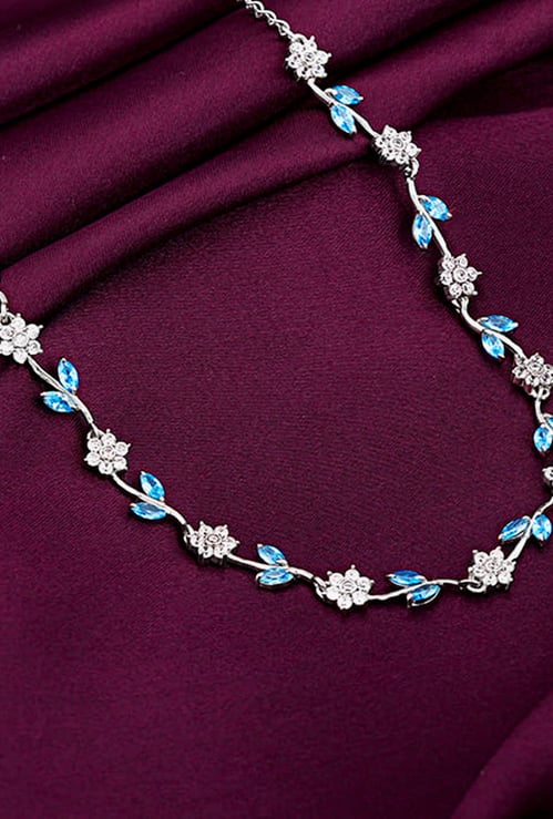 GIVA Floral Sterling Silver Necklace